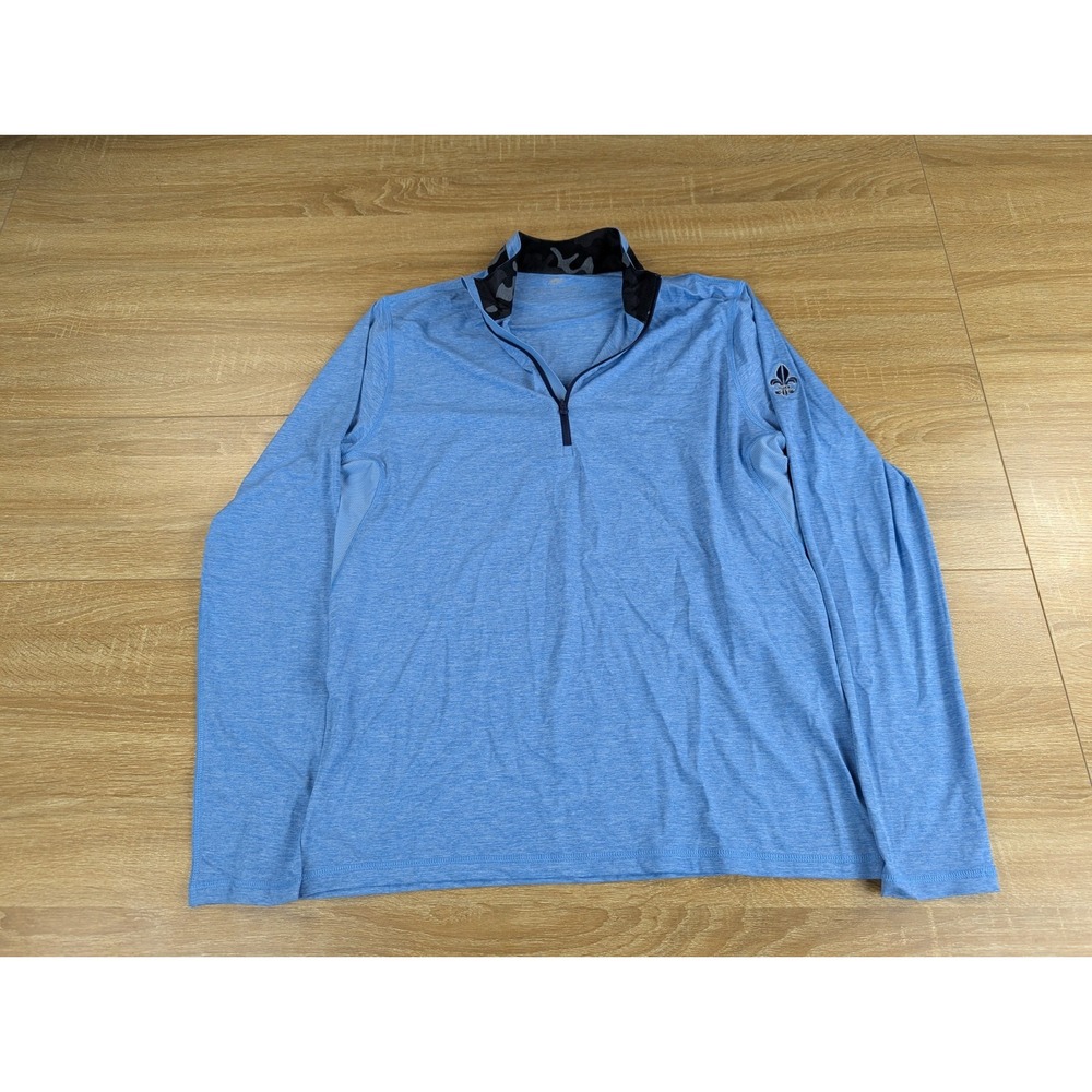 Greyson 1/4 Zip Pullover Men Size M Blue Golf Performance Las Vegas Country Club